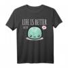 Life is Better with Mochi - Lustiges Kawaii Manga T-Shirt für Mädchen & Frauen, Perfekt als Geschenk für Mochi Fans & Japan Liebhaber