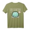 Life is Better with Mochi - Lustiges Kawaii Manga T-Shirt für Mädchen & Frauen, Perfekt als Geschenk für Mochi Fans & Japan Liebhaber