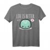 Life is Better with Mochi - Lustiges Kawaii Manga T-Shirt für Mädchen & Frauen, Perfekt als Geschenk für Mochi Fans & Japan Liebhaber