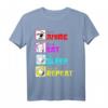 Anime Eat Sleep Anime Repeat Japan Kanji Schrift T-Shirt – Lustiges Anime Outfit für Fans, Cosplayer & Serienliebhaber, Perfektes Geschenk für Geburtstag & Weihnachten