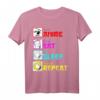 Anime Eat Sleep Anime Repeat Japan Kanji Schrift T-Shirt – Lustiges Anime Outfit für Fans, Cosplayer & Serienliebhaber, Perfektes Geschenk für Geburtstag & Weihnachten
