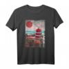 Vintage japanischer Tempel Japan Kunst T-Shirt – Perfekt für Japan Fans, Vaporwave Liebhaber und Kunstenthusiasten