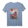 Vintage japanischer Tempel Japan Kunst T-Shirt – Perfekt für Japan Fans, Vaporwave Liebhaber und Kunstenthusiasten