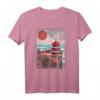 Vintage japanischer Tempel Japan Kunst T-Shirt – Perfekt für Japan Fans, Vaporwave Liebhaber und Kunstenthusiasten
