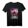 Japanisches Anime T-Shirt mit traditionellem Dorf, Tempel und japanischer Schrift – Perfekt für Manga- und Otaku-Fans