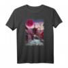 Japanisches Anime T-Shirt mit traditionellem Dorf, Tempel und japanischer Schrift – Perfekt für Manga- und Otaku-Fans