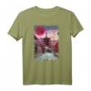 Japanisches Anime T-Shirt mit traditionellem Dorf, Tempel und japanischer Schrift – Perfekt für Manga- und Otaku-Fans