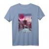 Japanisches Anime T-Shirt mit traditionellem Dorf, Tempel und japanischer Schrift – Perfekt für Manga- und Otaku-Fans
