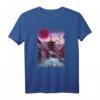 Japanisches Anime T-Shirt mit traditionellem Dorf, Tempel und japanischer Schrift – Perfekt für Manga- und Otaku-Fans