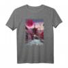 Japanisches Anime T-Shirt mit traditionellem Dorf, Tempel und japanischer Schrift – Perfekt für Manga- und Otaku-Fans
