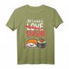 Japanisches Anime Kawaii Sushi T-Shirt für Männer, Frauen & Kinder – Süßes Design, Perfekt für Anime- und Sushi-Liebhaber