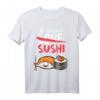 Japanisches Anime Kawaii Sushi T-Shirt für Männer, Frauen & Kinder – Süßes Design, Perfekt für Anime- und Sushi-Liebhaber
