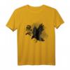 Fly High Krähe T-Shirt mit japanischen Schriftzeichen – Klassisch geschnitten, hochwertiges Vogelmotiv für Trendsetter