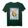 Fröhliches Avocado Surfen T-Shirt mit japanischen Wellen im Kawaii Anime Vaporwave Stil – Retro 90er Jahre Design für Anime-, Manga- und Japan-Kultur Fans