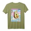 Fröhliches Avocado Surfen T-Shirt mit japanischen Wellen im Kawaii Anime Vaporwave Stil – Retro 90er Jahre Design für Anime-, Manga- und Japan-Kultur Fans