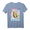 Fröhliches Avocado Surfen T-Shirt mit japanischen Wellen im Kawaii Anime Vaporwave Stil – Retro 90er Jahre Design für Anime-, Manga- und Japan-Kultur Fans
