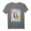 Fröhliches Avocado Surfen T-Shirt mit japanischen Wellen im Kawaii Anime Vaporwave Stil – Retro 90er Jahre Design für Anime-, Manga- und Japan-Kultur Fans