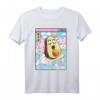 Fröhliches Avocado Surfen T-Shirt mit japanischen Wellen im Kawaii Anime Vaporwave Stil – Retro 90er Jahre Design für Anime-, Manga- und Japan-Kultur Fans