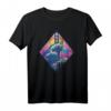 Synthwave HapKitten T-Shirt mit Kanagawa Welle – Perfektes Geschenk für Japan- und Synthwave-Fans
