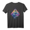 Synthwave HapKitten T-Shirt mit Kanagawa Welle – Perfektes Geschenk für Japan- und Synthwave-Fans