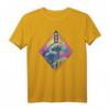 Synthwave HapKitten T-Shirt mit Kanagawa Welle – Perfektes Geschenk für Japan- und Synthwave-Fans