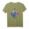 Synthwave HapKitten T-Shirt mit Kanagawa Welle – Perfektes Geschenk für Japan- und Synthwave-Fans