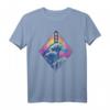 Synthwave HapKitten T-Shirt mit Kanagawa Welle – Perfektes Geschenk für Japan- und Synthwave-Fans