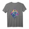 Synthwave HapKitten T-Shirt mit Kanagawa Welle – Perfektes Geschenk für Japan- und Synthwave-Fans