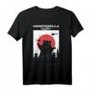 Hamsterzilla - Hamster Monster Tokio T-Shirt mit japanischer Flagge für Manga Fans & Tierliebhaber, Retro Vintage Design