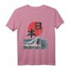 Kanagawa Wave Welle Sonne Japan Kalligraphie T-Shirt – Perfekt für Japan-Fans, Manga & Anime Liebhaber, Geschenkidee für Weihnachten & Geburtstag