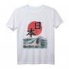 Kanagawa Wave Welle Sonne Japan Kalligraphie T-Shirt – Perfekt für Japan-Fans, Manga & Anime Liebhaber, Geschenkidee für Weihnachten & Geburtstag