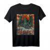 Kaiju Cthulhu Necronomicon Große Welle vor Kanagawa Kaijin T-Shirt - Klassisch geschnitten, doppelt genäht, für Anime- und Horror-Fans