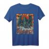 Kaiju Cthulhu Necronomicon Große Welle vor Kanagawa Kaijin T-Shirt - Klassisch geschnitten, doppelt genäht, für Anime- und Horror-Fans