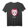 Japanese Kitsune Glitch T-Shirt im Vaporwave Style – Emotionale Otaku Streetwear für Anime Fans & Japan-Liebhaber