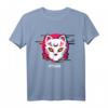 Japanese Kitsune Glitch T-Shirt im Vaporwave Style – Emotionale Otaku Streetwear für Anime Fans & Japan-Liebhaber