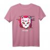 Japanese Kitsune Glitch T-Shirt im Vaporwave Style – Emotionale Otaku Streetwear für Anime Fans & Japan-Liebhaber