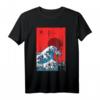 The Great Wave Japanische Kunst Anime Welle T-Shirt - Perfektes Geschenk für Japan- und Anime-Fans mit Vaporwave Stil