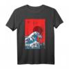 The Great Wave Japanische Kunst Anime Welle T-Shirt - Perfektes Geschenk für Japan- und Anime-Fans mit Vaporwave Stil