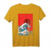 The Great Wave Japanische Kunst Anime Welle T-Shirt - Perfektes Geschenk für Japan- und Anime-Fans mit Vaporwave Stil