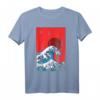 The Great Wave Japanische Kunst Anime Welle T-Shirt - Perfektes Geschenk für Japan- und Anime-Fans mit Vaporwave Stil