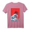 The Great Wave Japanische Kunst Anime Welle T-Shirt - Perfektes Geschenk für Japan- und Anime-Fans mit Vaporwave Stil