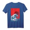 The Great Wave Japanische Kunst Anime Welle T-Shirt - Perfektes Geschenk für Japan- und Anime-Fans mit Vaporwave Stil