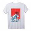 The Great Wave Japanische Kunst Anime Welle T-Shirt - Perfektes Geschenk für Japan- und Anime-Fans mit Vaporwave Stil