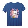 Japanisches Glücks T-Shirt mit Maneki Neko Katze und Kirschblüten – Kawaii Design, ideales Geschenk für Glück und Tradition