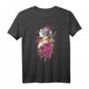 Japanisches Samurai Girl Vintage Sakura Kirschblüten Blumen T-Shirt – Japanisches Geschenk für Fans von Manga, Anime, Kimono & traditioneller Kultur