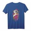 Japanisches Samurai Girl Vintage Sakura Kirschblüten Blumen T-Shirt – Japanisches Geschenk für Fans von Manga, Anime, Kimono & traditioneller Kultur