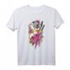 Japanisches Samurai Girl Vintage Sakura Kirschblüten Blumen T-Shirt – Japanisches Geschenk für Fans von Manga, Anime, Kimono & traditioneller Kultur