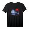Japanischer Garten Linie Kunst Natur Architektur T-Shirt – Traditionelles japanisches Design für Anime, Manga & Kulturfans