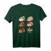 Kawaii Sushi Katzen T-Shirt – Lustiges Japanisches Design mit Katzen, Reis, Lachs & Fisch für Sushi- und Katzenfans