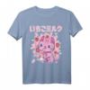 Chibi Kitten Kawaii Cat Japanisch Erdbeermilch T-Shirt – Süßes Anime-Design für Manga- und Japan-Fans im Pastellstil